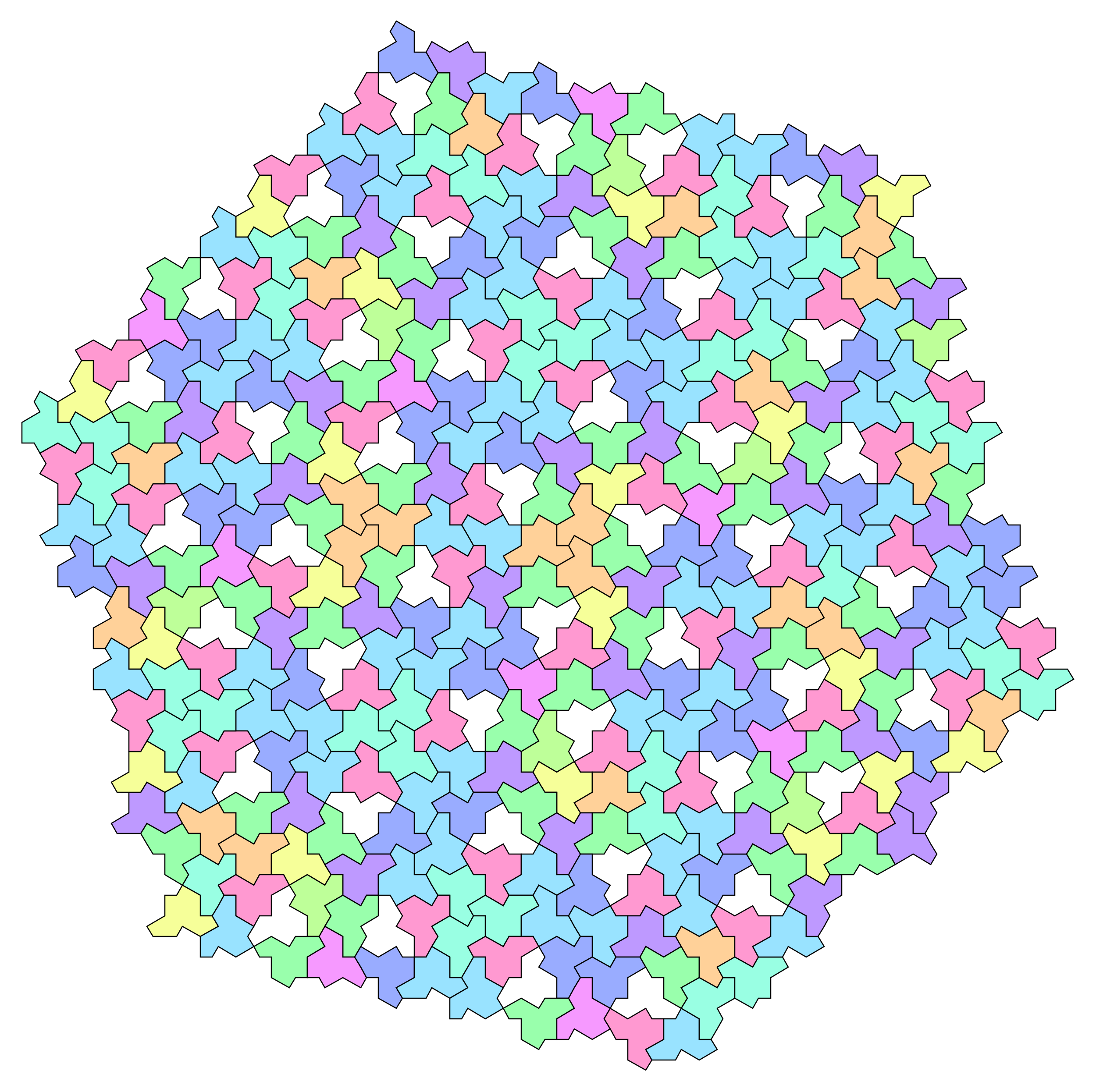 Hat Hexagonal Tiling